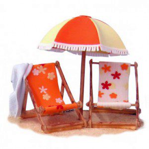 JEM Deck Chair set/3, Liegestuhl