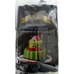 Vizyon Rollfondant schwarz, 1 kg