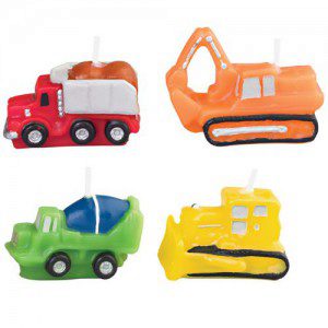 Wilton Candle Set Construction Vehicles set/4