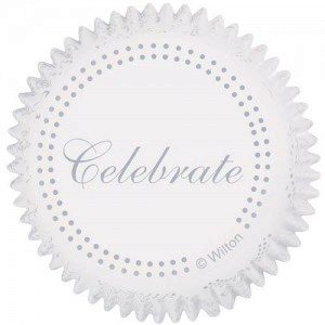 Wilton Backförmchen - Celebrate Silver 