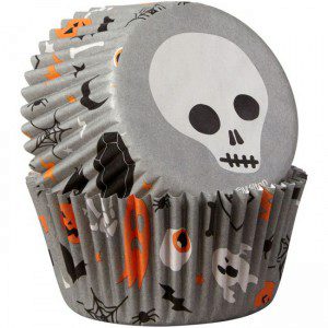 Wilton Baking Cups Skulls pk/75