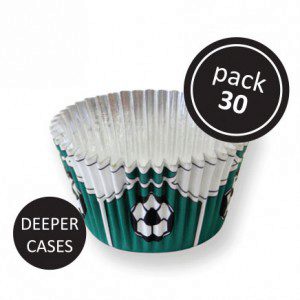 PME Foil Baking Cups Green Football Pkg/30