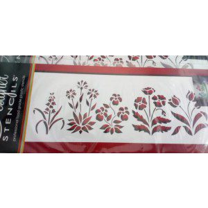 Designer Stencils Border / Schablone - Spring Garden