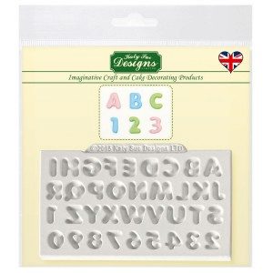KatySue Mould Mini Domed Alphabet & Numbers