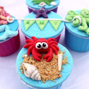 KatySue Mould Sugar Buttons - Crab and Fish