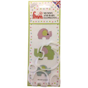 FMM Mummy and Baby Elephant Cutter Set/4