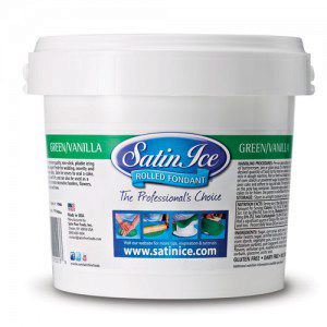 Satin Ice Rollfondant Green Vanilla