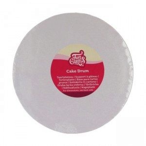 FC Cake Board rund Ø22,5 cm - Weiß