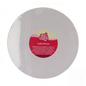 FC Cake Board rund Ø25 cm - Weiß