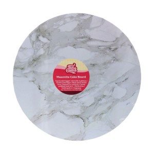 FC Masonite Cake Board Rund Ø35 cm - Marmor Grau