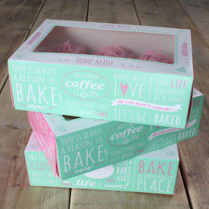 FunCakes Cupcake Box -Quotes- 24x16cm + insert pk/3