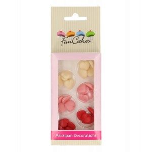 FC - Marzipan Dekorationen kleine Herzen Set 30-teilig