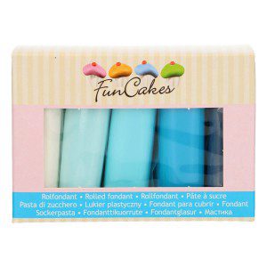 FC Fondant Multipack blaue Farbpalette