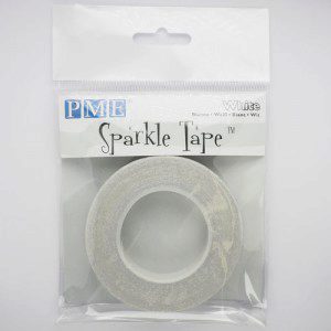 PME Glitter Tape -White Silver-