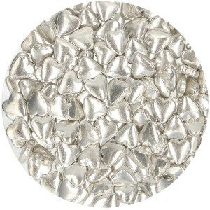 FC Zuckerherzen Metallic Silber