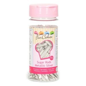 FC - Metallic Sugar Rods XL -Silber- 