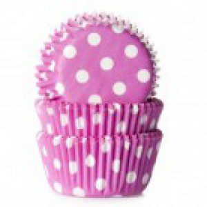 HoM mini Backförmchen - Baking Cups Polkadot pink 