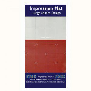 PME Impression Mat Large Square Design - Sturkturmatte gr. Quadrate
