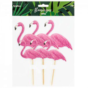 PartyDeco Topper Flamingo Set 6-teilig