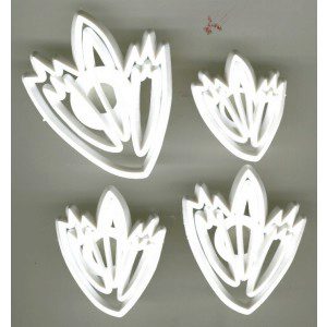 Lace Leaf cutters, 4-teilig