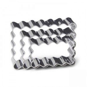 Patisse Edelstahl Rechteckige Ausstecher Set/3