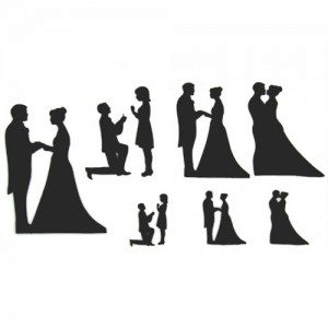 PWK Wedding Silhouette Set