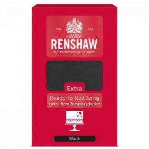 Renshaw Rollfondant Extra 1 kg - Schwarz