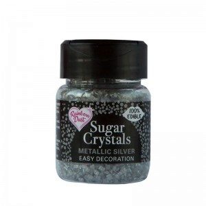 RD Edible Sparkling Sugar Crystals - Metallic Silver
