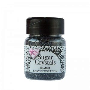RD Edible Sparkling Sugar Crystals - Black