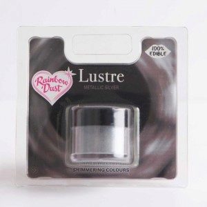 RD Essbarer Glanzpuder Metallic Silver 3g