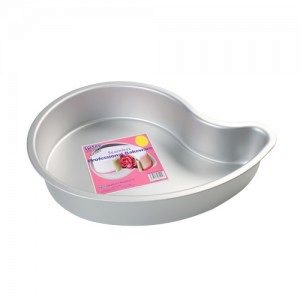 PME Deep Comma Cake Pan, Paisley / Tropfen, Durchm. 25,4 cm