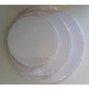 Cake Board rund - Ø20 cm - weiß