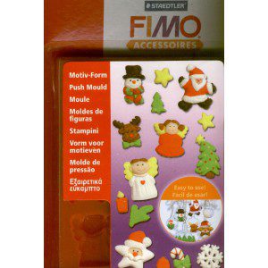 Fimo Mould mit verschiedenen Weihnachts - Motiven