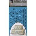 Wilton Mold mit Rosen und Blättern im Barockstil