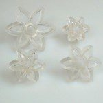 Jem pointed 6 Petal Daisy,  Set of 4