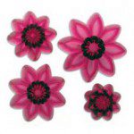 JEM pointed 8 petal daisy, 4-teilig