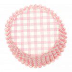 HoM Backförmchen mit Karomuster Gingham Pink 