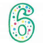 Wilton Candle Green # 6