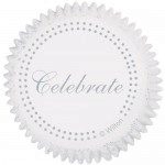 Wilton Backförmchen - Celebrate Silver 