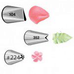 Wilton Tüllen Set, Blüte, Blatt und Blümchen, # 400