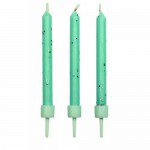 PME Candles Blue Glitter, blaue Kerzen