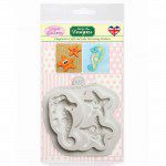 KatySue Mould Sugar Buttons - Starfish and Seahorse