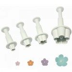 PME Flower Blossom Plunger Cutter set/4