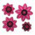 JEM pointed 8 petal daisy, 4-teilig