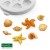 KatySue Mould Miniatur Muscheln und Seesterne