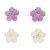 FC Zucker Dekorationen Blume Mix lila Set/24