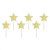 PD Cupcake Topper Sterne - Gold 6-teilig