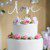 PartyDeco Cake Topper Love - Silber