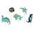 PartyDeco Cake Topper Dinosaurier 10,5-20cm - Set 5-teilig